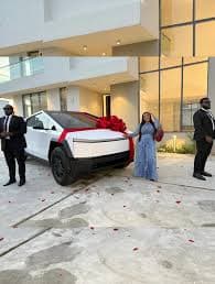 Nigerian Businesswoman Makes History with Tesla Cybertruck